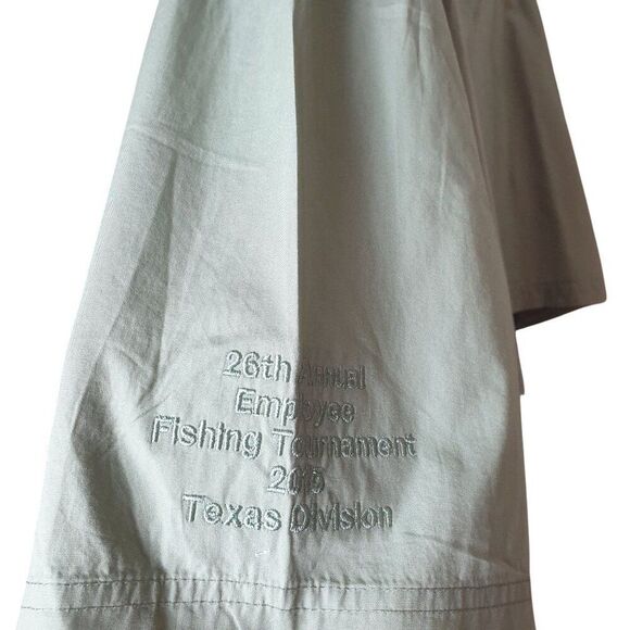 Hook & Tackle Mens Fishing Shirt 3XL Sage Green Gulf Stream Outdoors Pockets - Picture 9 of 10